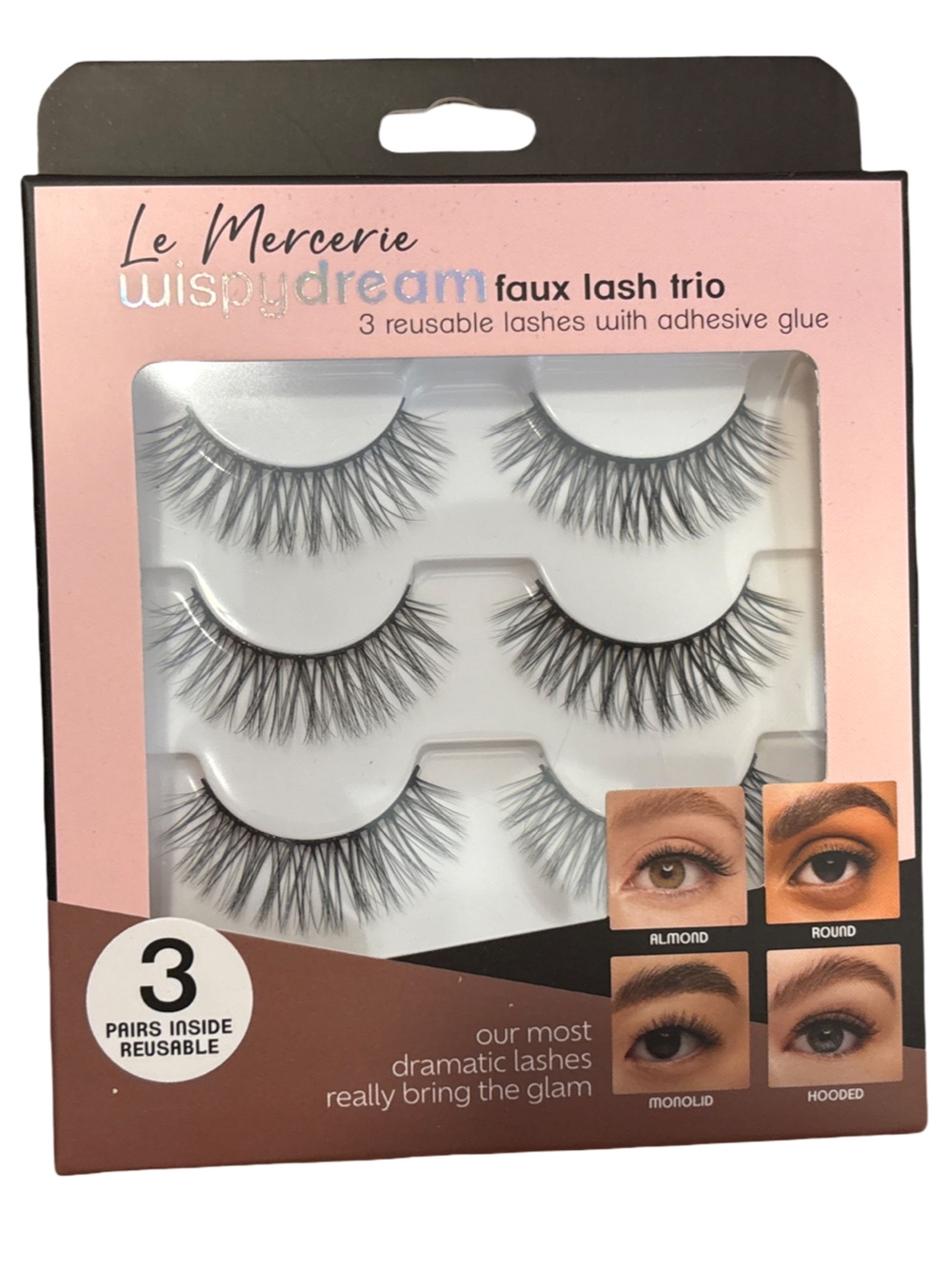 Le Mercerie Wispy Dream Faux Lash Trio - Black